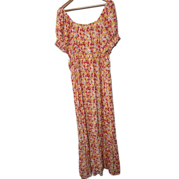 SONOMA Maternity Goods for Life Floral Maxi Dress Smocked Waist Puff Sleeve Midi - Picture 16 of 16